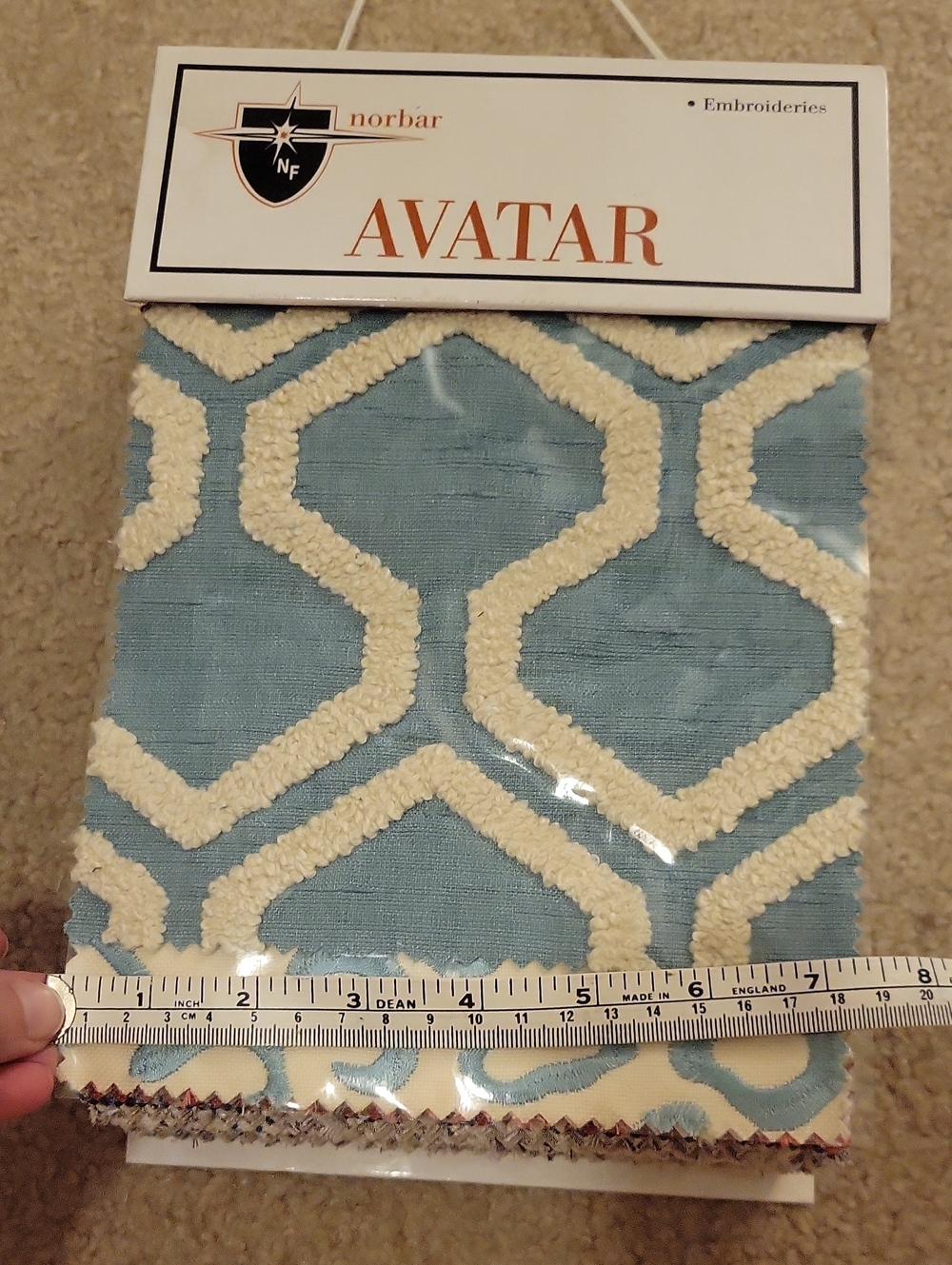 NORBAR Avatar Embroidered Fabric Huge Swatch Book - Picture 7 of 10